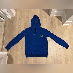 Hurley Royal Blue Hooded Sweatshirt with Small Graphic